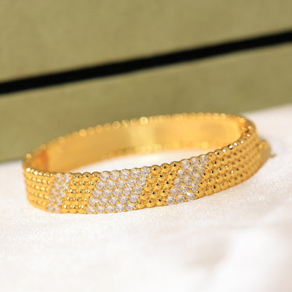 [LUCKY LOVE]Five-row diamond bracelet
