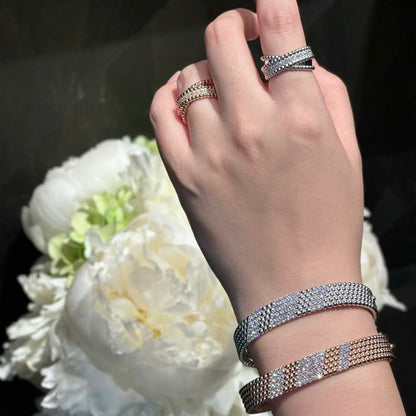 [LUCKY LOVE]Five-row diamond bracelet