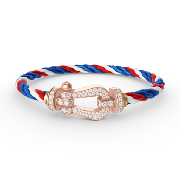 [LUCKY LOVE]FORCE LARGE HORSESHOE FULL DIAMOND BRACELET ROSE GOLD
