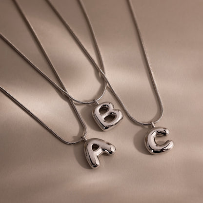 Bubble Letter Necklace