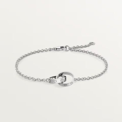 [LUCKY LOVE]LOVE BRACELET DOUBLE RING
