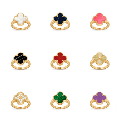 [LUCKY LOVE]CLOVER RING GOLD COLLECTION