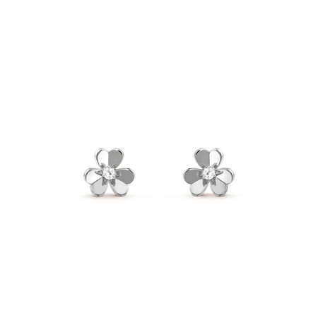 [LUCKY LOVE]FRIVOLE MINI SILVER FLOWER EARRINGS