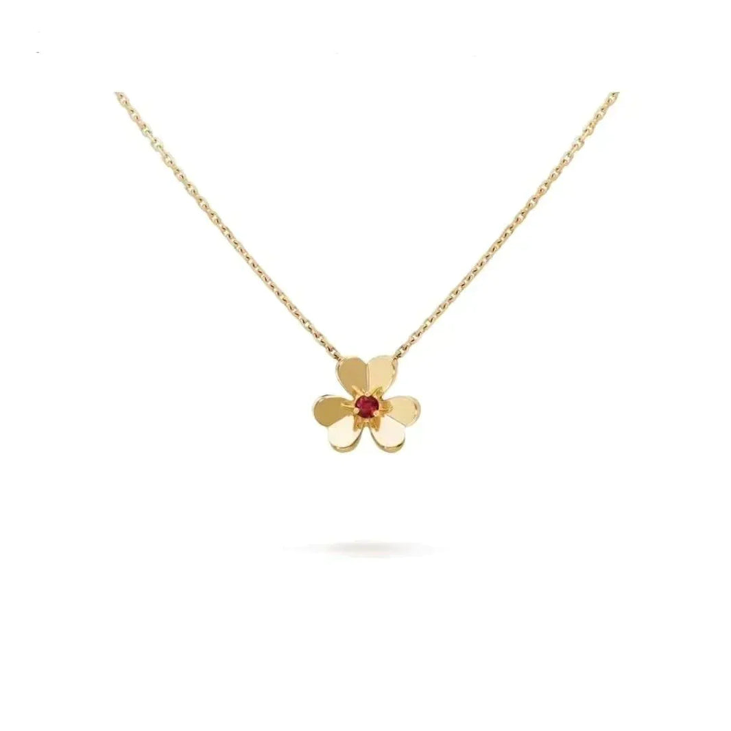[LUCKY LOVE]FRIVOLE GOLD FLOWER NECKLACE