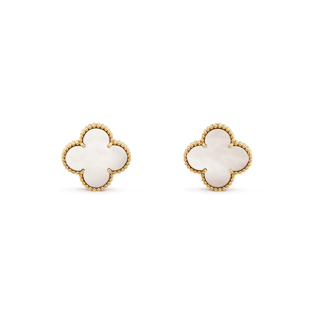 [LUCKY LOVE]CLOVER MINI GOLD EARRINGS
