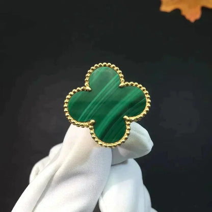 [LUCKY LOVE]CLOVER MALACHITE RING