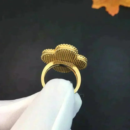 [LUCKY LOVE]CLOVER MALACHITE RING