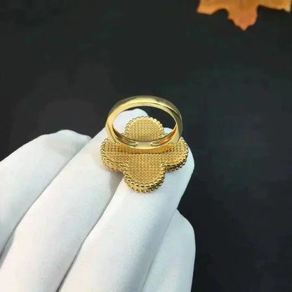 [LUCKY LOVE]CLOVER MALACHITE RING