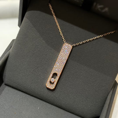 [LUCKY LOVE]MY FIRST DIAMOND PAVED NECKLACE