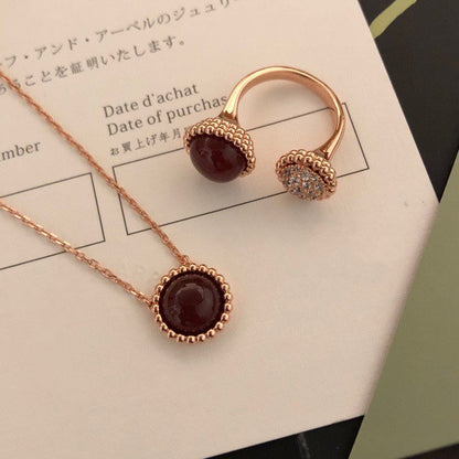 [LUCKY LOVE]PERLEE COULEURS DIAMOND ROSE GOLD BETWEEN THE FINGER RING