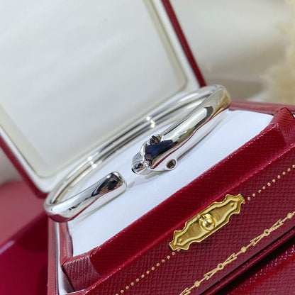 [LUCKY LOVE]PANTHERE SILVER OPEN BRACELET