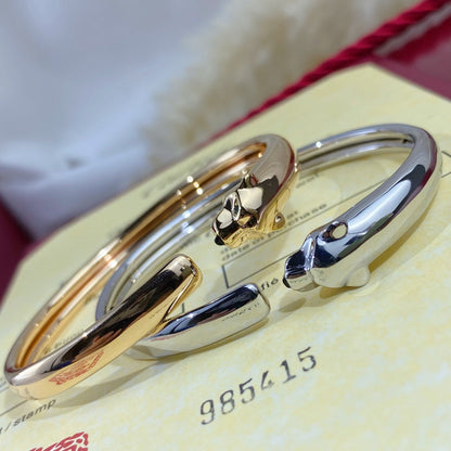 [LUCKY LOVE]PANTHERE SILVER OPEN BRACELET
