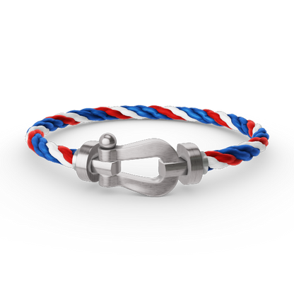[LUCKY LOVE]FORCE LARGE HORSESHOE NO DIAMOND BRACELET SILVER