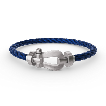 [LUCKY LOVE]FORCE LARGE HORSESHOE NO DIAMOND BRACELET SILVER