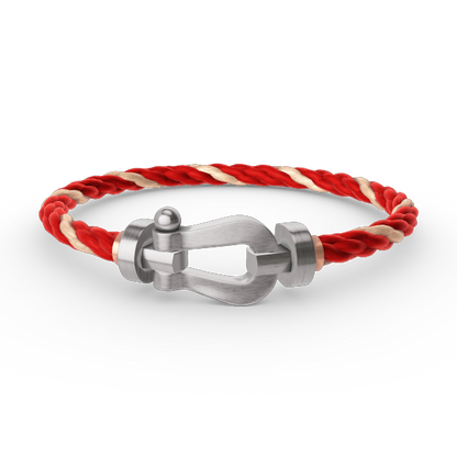 [LUCKY LOVE]FORCE LARGE HORSESHOE NO DIAMOND BRACELET SILVER