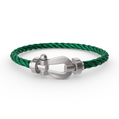 [LUCKY LOVE]FORCE LARGE HORSESHOE NO DIAMOND BRACELET SILVER
