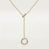 [LUCKY LOVE]TRINITY DIAMONDS NECKLACE